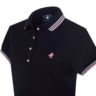 Foto 2 | Foto 2 | Playera Polo Para Dama Negro Polo Team