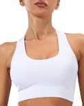 Crop Top Deportivo Blanco Push Up Katiusha Sport para Mujer