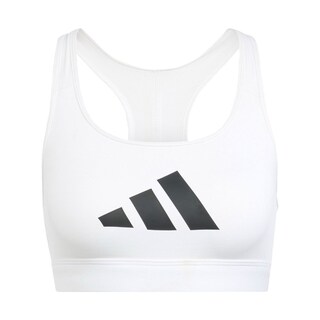 Foto 1 | Foto 1 | Top Deportivo Powerreact Big Logo Estampado Adidas Blanco Mujer