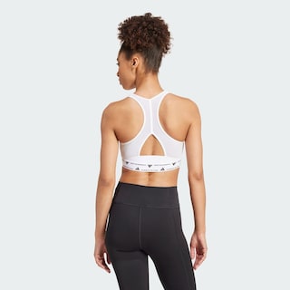 Foto 5 | Foto 5 | Top Deportivo Powerreact Para Training Adidas Blanco Mujer