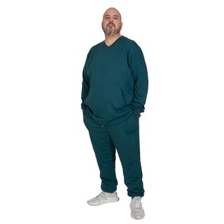 Foto 2 | Foto 2 | Pants Conjunto Tallas Extras Love My Fit Verde Unisex 2 Piezas