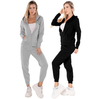 Foto 1 | Foto 1 | Set De 2 Conjuntos 2 Pants Y 2 Sudaderas Conj-07 Negro Y Gris Termico
