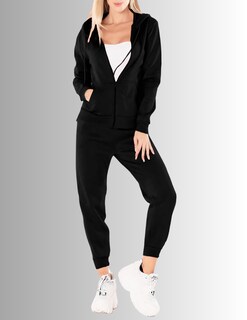 Foto 5 | Foto 5 | Set De 2 Conjuntos 2 Pants Y 2 Sudaderas Conj-07 Negro Y Gris Termico