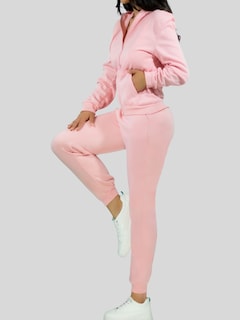 Foto 3 | Foto 3 | Conjunto Mujer Térmico Pant Y Sudadera Capucha Conj-07 Color Rosa Claro Set De Pants