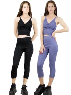 Foto 1 | Foto 1 | Pack De Dos Set Capri Y Blusa Stretch Conj-060-px2 Colores Variados Para Mujer