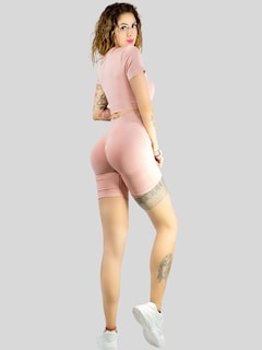 Foto 3 | Foto 3 | Conjunto Deportivo De Mujer De Short Y Blusa Conj-066 Coral Stretch Push Up