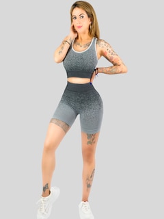 Foto 7 | Foto 7 | Set De Dos Conjunto Deportivo Casual Mujer Conj-068-px2 Variedad De Colores Short Y Blusa Stretch