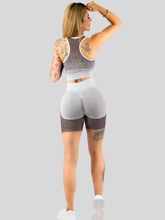 Foto 3 | Foto 3 | Set De Dos Conjunto Deportivo Casual Mujer Conj-068-px2 Variedad De Colores Short Y Blusa Stretch