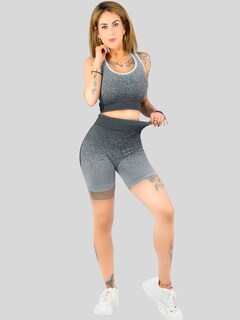 Foto 5 | Foto 5 | Set De Dos Conjunto Deportivo Casual Mujer Conj-068-px2 Variedad De Colores Short Y Blusa Stretch