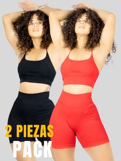 Foto 5 | Foto 5 | Set De Dos Conjunto Deportivo Casual Mujer Short Y Blusa Stretch Conj-050 Variedad De Colores Comodidad Y Estilo