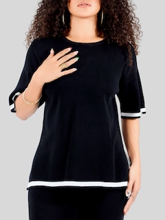 Foto 5 | Foto 5 | Conjunto Mujer 2 Piezas Playera Oversize Y Pantalón Stretch Conj-073 Negro Casual