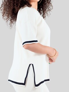 Foto 7 | Foto 7 | Conjunto Mujer 2 Piezas Playera Oversize Y Pantalón Stretch Conj-073 Café Claro Casual