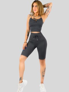 Foto 2 | Foto 2 | Set De 2 Conjunto Deportiva Mujer Short Y Blusa Conj-069 Surtido En Color Stretch Fit Push Up