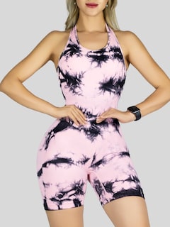 Foto 6 | Foto 6 | Body Deportivo Mujer Enterizo Conj-078 Rosa Jumpsuit Gym Fitnes Yoga