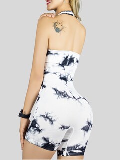 Foto 6 | Foto 6 | Body Deportivo Mujer Enterizo Conj-078 Blanco Jumpsuit Gym Fitnes Yoga