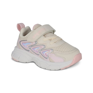 Foto 1 | Foto 1 | Tenis Deportivos Coqueta Beige con Ajuste Velcro y Agujeta Elástica para Niña