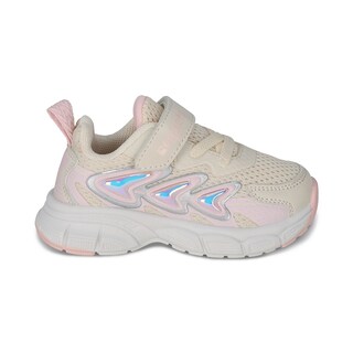 Foto 2 | Foto 2 | Tenis Deportivos Coqueta Beige con Ajuste Velcro y Agujeta Elástica para Niña