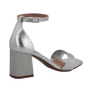 Foto 3 | Foto 3 | Zapatillas Beira Rio Comodas Tacon Bajo Correa Formal Plateado