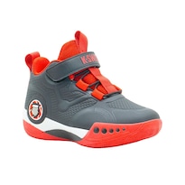 Tenis Para Niño K-swiss Deportivo Basket Color Negro Rojo Multicolor