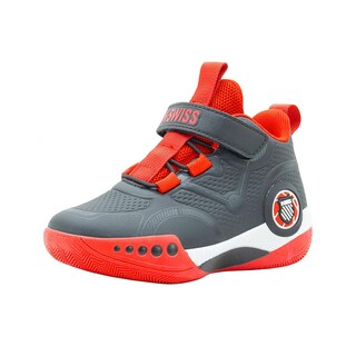 Foto 4 | Foto 4 | Tenis Para Niño K-swiss Deportivo Basket Color Negro Rojo Multicolor