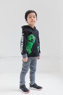 Foto 5 | Foto 5 | Sudadera Con Capucha Y Pantalones Outfit Minecraft Creeper Para Niños Pequeños - Venta Internacional.