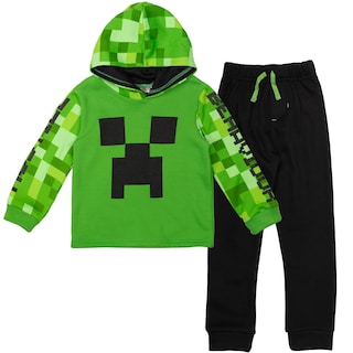 Foto 1 | Foto 1 | Set De Ropa Minecraft Creeper De Forro Polar Para Niños Pequeños De 6 Años - Venta Internacional.