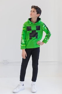 Foto 2 | Foto 2 | Set De Ropa Minecraft Creeper De Forro Polar Para Niños Pequeños De 6 Años - Venta Internacional.