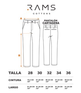 Foto 8 | Foto 8 | Pantalón Rams Cottons Azul para Hombre