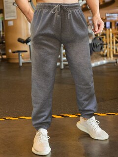 Foto 4 | Foto 4 | Jogger Pants Hombre De Felpa Gym Pans Pant-032 Gris Oscuro Pantalones Cargo Bolsa
