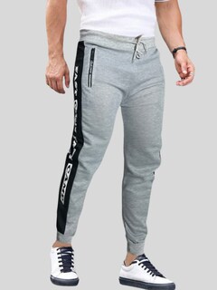 Foto 2 | Foto 2 | Jogger Pants Hombre De Felpa Gym Pans Pant-049 Gris Claro Cam Pantalones Cargo Bolsa