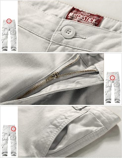 Foto 5 | Foto 5 | Pantalones Cargo Match Wild Para Hombre, Color Gris Claro, Talla 34 - Venta Internacional.