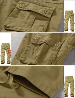 Foto 6 | Foto 6 | Pantalones Cargo A Juego Con Los Wild #3357 Para Hombre, Color Caqui, Talla 30 - Venta Internacional.