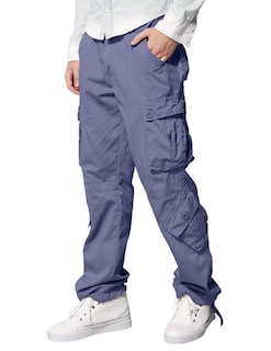 Foto 2 | Foto 2 | Pantalones Cargo Match 3357 Para Hombre Gris Azulado Talla 38 - Venta Internacional.