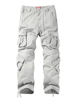 Foto 3 | Foto 3 | Pantalones Cargo Match Wild Para Hombre, Color Gris Claro, Talla 30 - Venta Internacional.