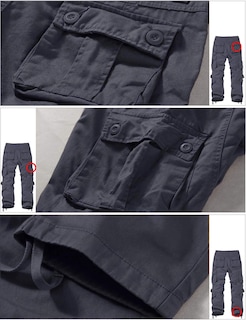 Foto 6 | Foto 6 | Pantalones Cargo Match Wild 6053 Para Hombre, Color Gris, Talla 30 - Venta Internacional.