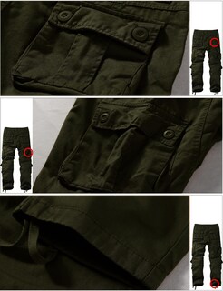 Foto 6 | Foto 6 | Pantalones Cargo Match Wild Para Hombre, Color Verde Militar, Talla 44 - Venta Internacional.