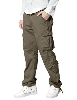 Foto 2 | Foto 2 | Pantalones Cargo Match Wild Para Hombre, Color Caqui Claro, Talla 32 - Venta Internacional.