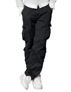 Foto 1 | Foto 1 | Pantalones Cargo Match Wild Para Hombre De Algodón Gris Oscuro, Talla 36 - Venta Internacional.
