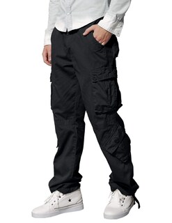 Foto 2 | Foto 2 | Pantalones Cargo Match Wild Para Hombre De Algodón Gris Oscuro, Talla 36 - Venta Internacional.
