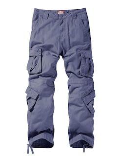 Foto 3 | Foto 3 | Pantalones Cargo Para Hombre Wild #3357, Gris Azulado, Talla 32 - Venta Internacional.