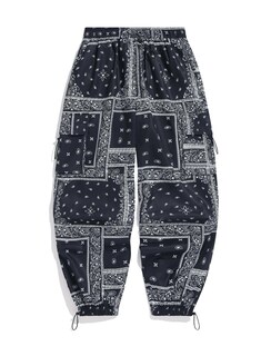 Foto 1 | Foto 1 | Pantalones Cargo Zaful Con Bolsillo Plano En Paracaídas Para Hombre, Color Negro Xxl - Venta Internacional.