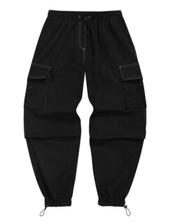 Foto 1 | Foto 1 | Pantalones Cargo Zaful Con Bolsillo Plano En Paracaídas Para Hombre Y Mujer - Venta Internacional.