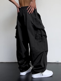 Foto 5 | Foto 5 | Pantalones Cargo Zaful Con Bolsillo Plano En Paracaídas Para Hombre, Color Negro Xl - Venta Internacional.