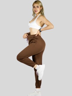 Foto 4 | Foto 4 | Set De Dos Pants De Mujer Pant-055-px2 Café Y Gris Claro Pantalones Anchos Casual
