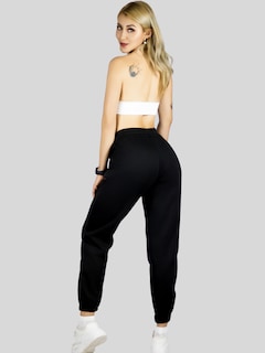 Foto 3 | Foto 3 | Pants Mujer Jogger De Dama Cargo Pantalón Casual Jogger Dama Material Aterciopelado Pant-055 Negro Patalones De Chandal Felpa