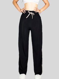 Foto 5 | Foto 5 | Pants Mujer Corte Ancho Pant-056 Negro Diseño Moderno Y Fresco Para Verano