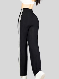 Foto 6 | Foto 6 | Pants Mujer Corte Ancho Pant-056 Negro Diseño Moderno Y Fresco Para Verano
