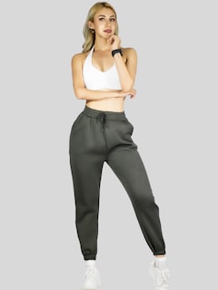 Foto 2 | Foto 2 | Pants Mujer Jogger De Dama Cargo Pantalón Casual Jogger Dama Material Aterciopelado Pant-055 Gris Oscuro Patalones