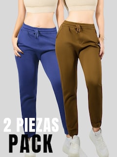 Foto 5 | Foto 5 | Pack De 2 Pants De Mujer Pantalones Anchos Casual O Elgante Pant-046-px2 Variedad De Colores Pans Stretch