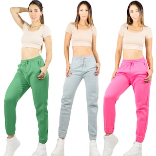 Foto 1 | Foto 1 | Set de 3 Pants Jogger Multicolor Tela de Felpa para Mujer